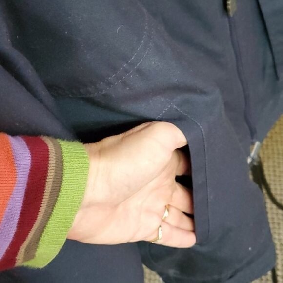 London Fog Lawrence Cinched Removable Insulated Liner Blue Sz. 42R Jacket - Picture 7 of 15